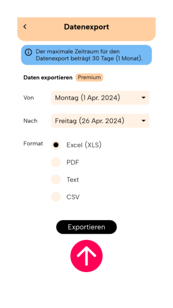 Neue Version von Fitatu datenexport