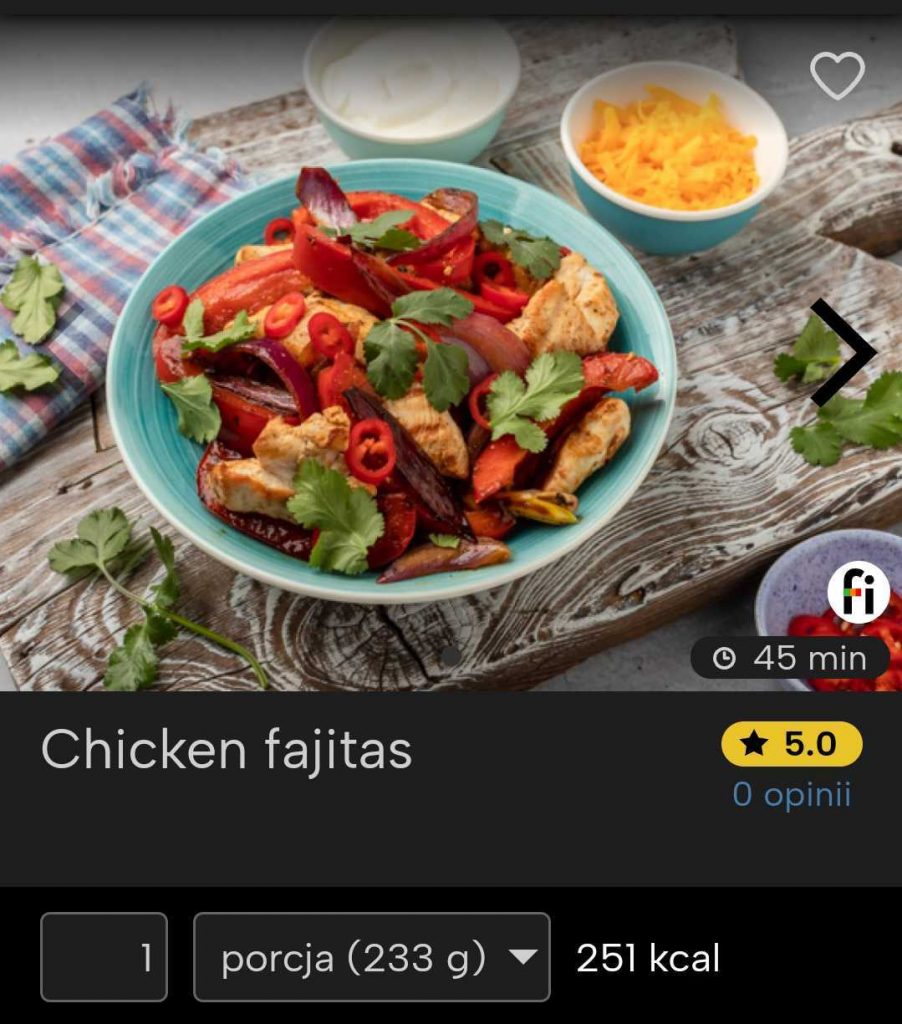 gluten-free dishes fitatu chicken fajitas