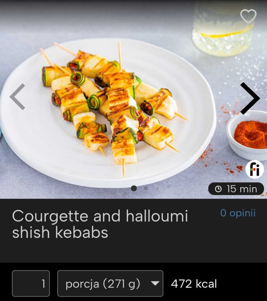 Courgette and halloumi shish kebabs fitatu