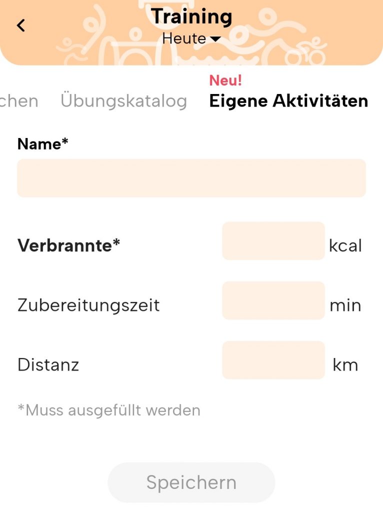 Neue Version von Fitatu training
