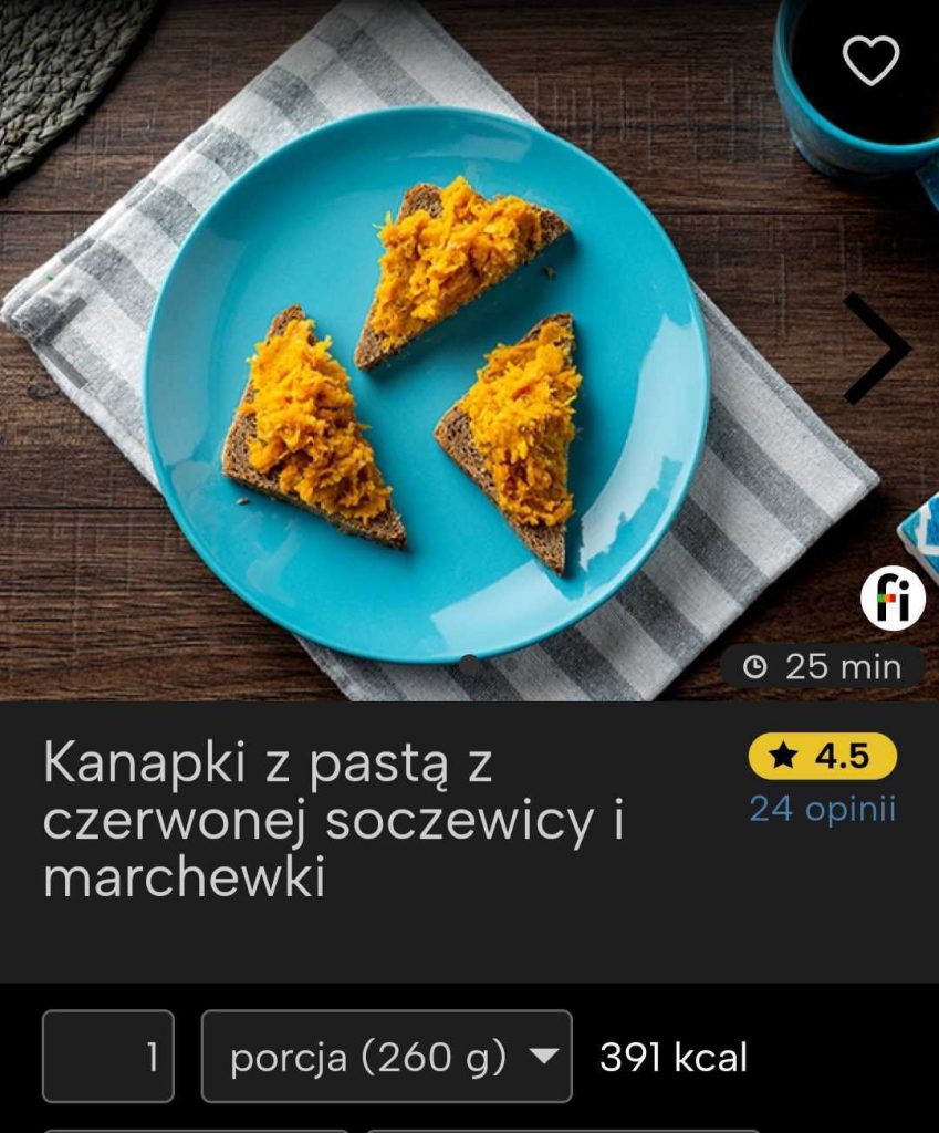 Kanapki z pastą z czerwone soczewicy i marchewki