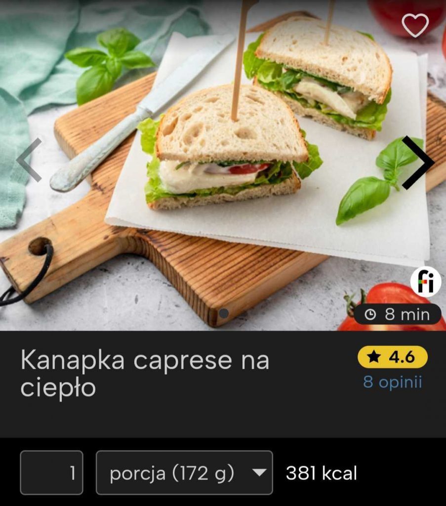 anapka caprese na ciepło