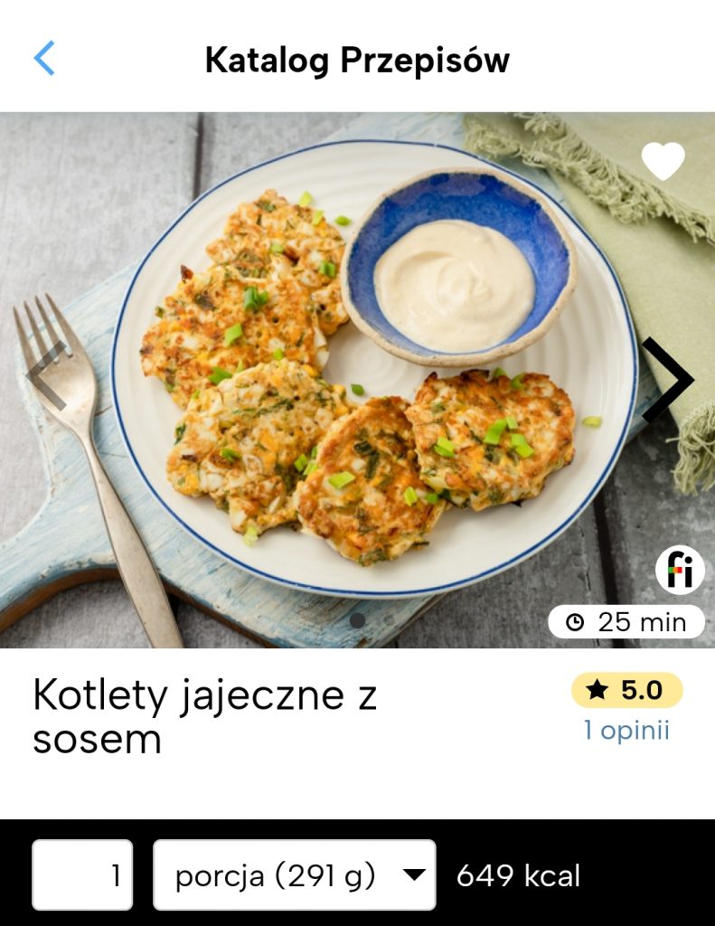 Kotlety jajeczne z sosem fitatu