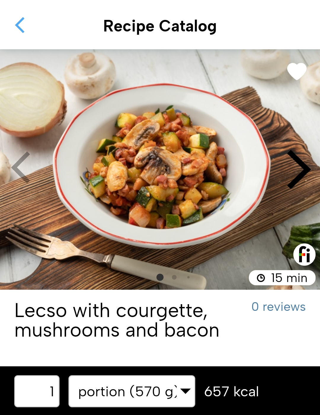 Lecso with courgette, mushrooms and bacon low carb diet fitatu