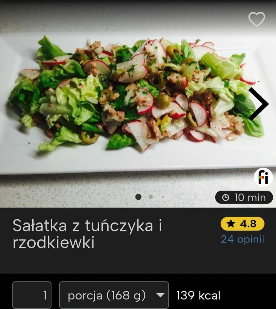 SAŁATA Z TUŃCZYKA I rzodkiewki fitatu