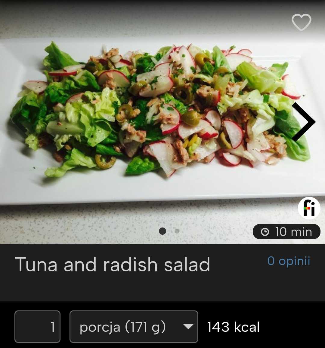 TUNA AND RADISH SALAD fitatu