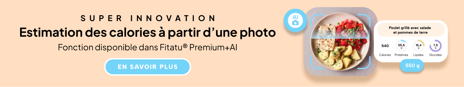Estimation des calories à partir d’une photo