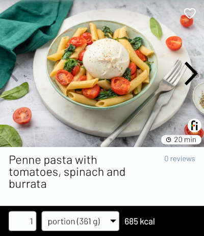 Penne pasta with tomatoes, spinach and burrata recipes with pasta fitatu