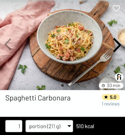 Spaghetti Carbonara recipes with pasta fitatu