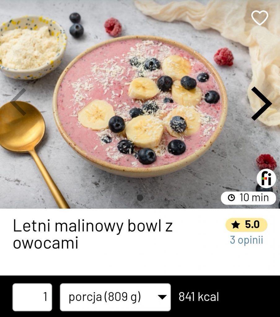 dieta flexitariańska letni malinowy bowl fitatu