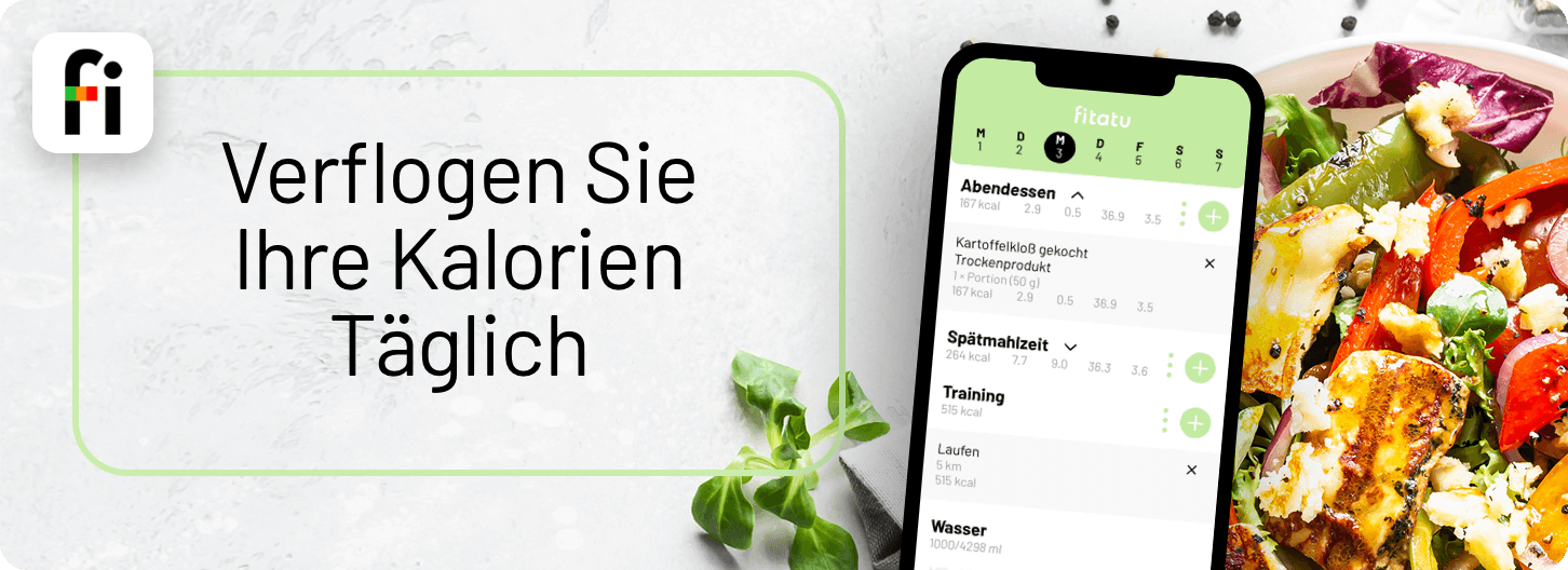 Notiere deine täglichen Kalorien