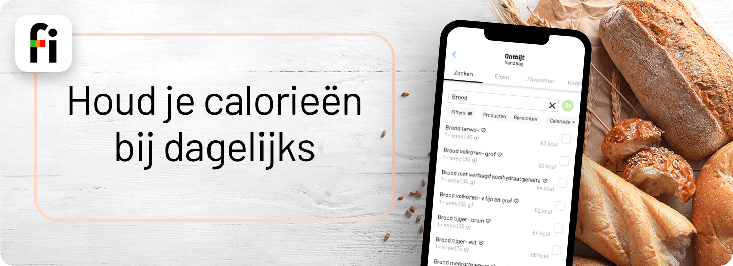 Houd je calorieën dagelijks bij
